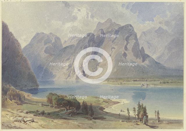 At the Königssee, 19th century. Creator: Leopold Rottmann.