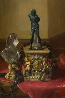At the Louvre, 1868. Creator: Blaise Alexandre Desgoffe