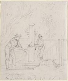 At the Pump, 1861. Creator: William Sidney Mount (American, 1807-1868)