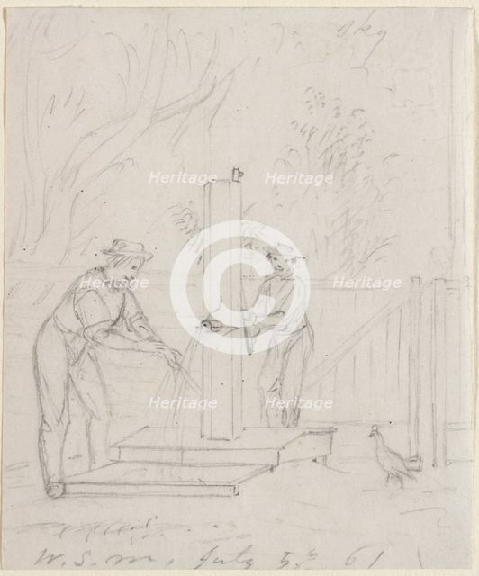 At the Pump, 1861. Creator: William Sidney Mount (American, 1807-1868).