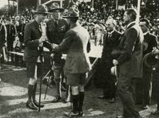 At the Parade of Boy Scouts and Girl Guides, Adelaide, Australia, 1927 1937. Creator: Unknown