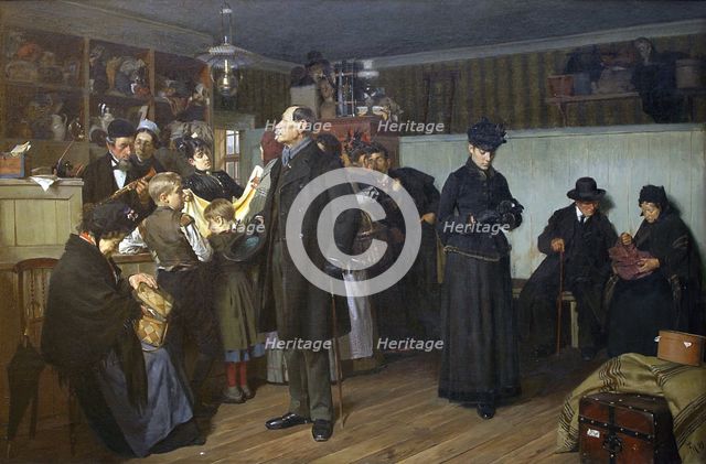 At the pawnbroker's, 1893. Creator: Frants Henningsen.