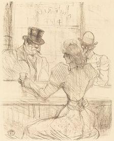 At the Picton Bar, rue Scribe (Au bar Picton, rue Scribe), 1896. Creator: Henri de Toulouse-Lautrec