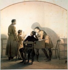At the Piano 1855. Creator: Timm, Vasily (George Wilhelm) (1820-1895)