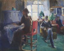 At the Piano, 1894. Creator: Harriet Backer