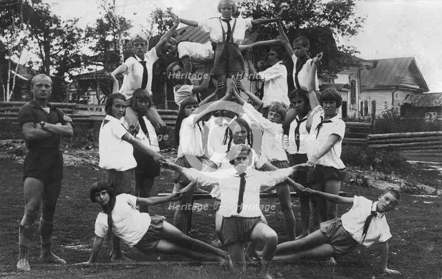 At the pioneer camp, 1928. Creator: Unknown.