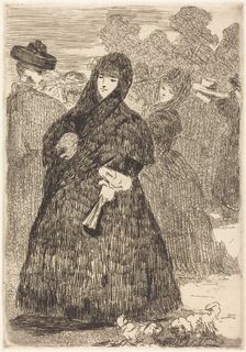 At the Prado (Au Prado), 1865/1868. Creator: Edouard Manet