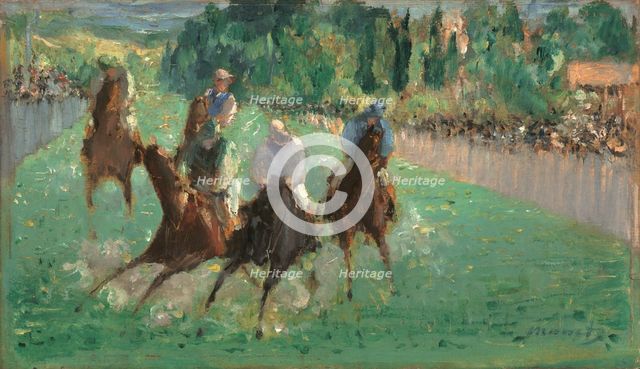 At the Races, c. 1875. Creator: Edouard Manet.