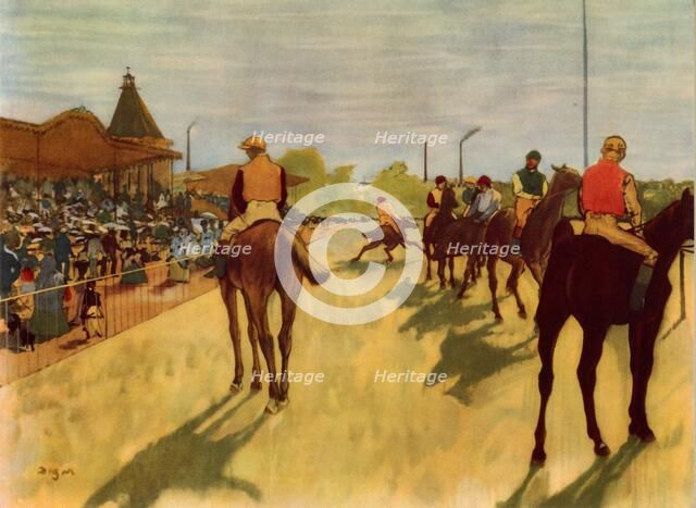 'At the Races', c1866-1868, (1937). Creator: Edgar Degas.