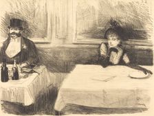 At the Restaurant, 1890. Creator: Jean Louis Forain