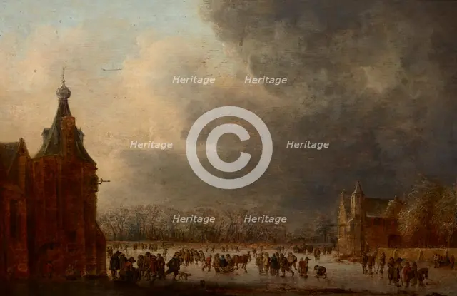 At the Rink, before 1636. Creator: Jan van Goyen.