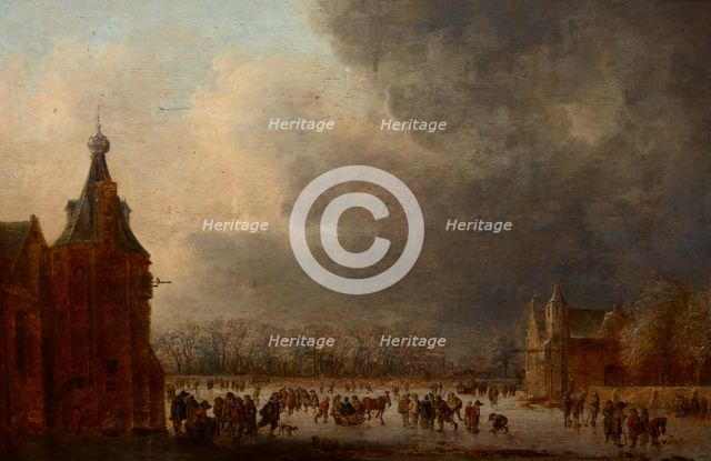 At the Rink, before 1636. Creator: Jan van Goyen.