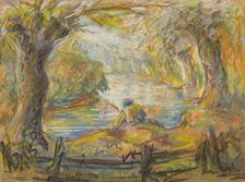 At the river, 1935-1945. Creator: Ludovít Varga