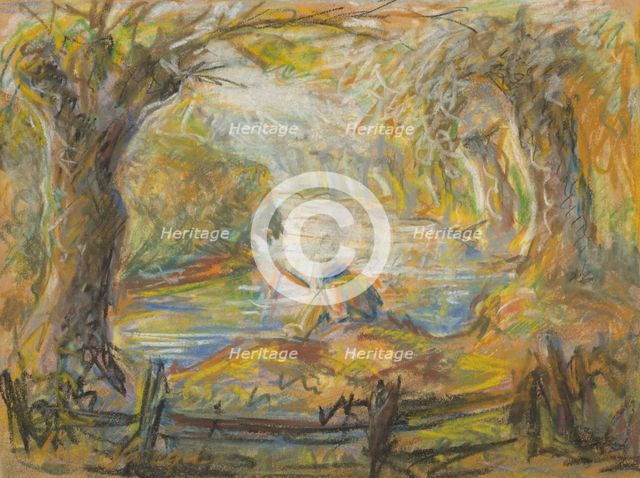 At the river, 1935-1945. Creator: Ludovít Varga.