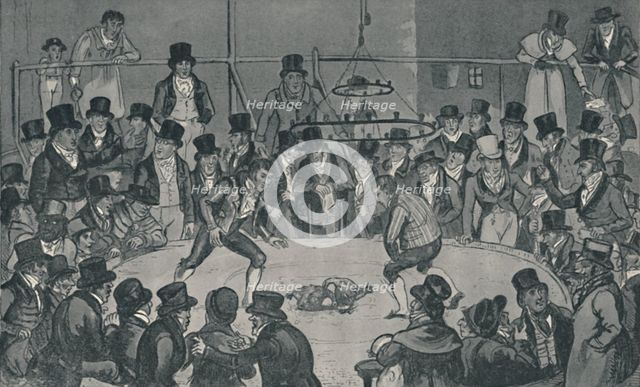 'At the Royal Cockpit, 1821', (1920). Artists: Isaac Robert Cruikshank, George Cruikshank.