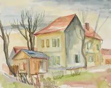 At the Steinbach toll, after 1938. Creator: Anny Dollschein