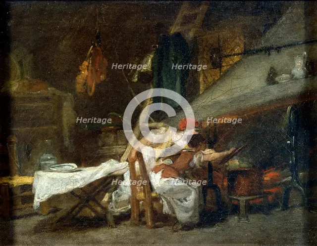 'At the Stove', 18th or early 19th century. Artist: Jean-Honore Fragonard