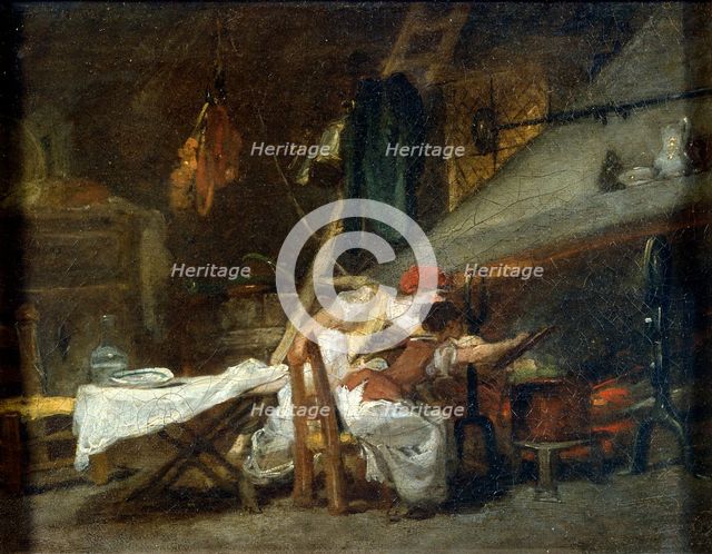 'At the Stove', 18th or early 19th century. Artist: Jean-Honore Fragonard