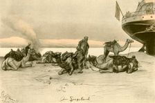 At the Suez Canal, 1898. Creator: Christian Wilhelm Allers