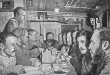 At the Supper Table, 14 February, 1895 1895, (1897). Artist: Johan Nordhagen