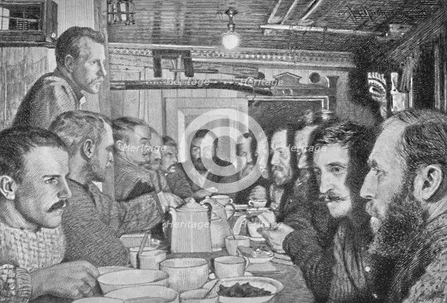 'At the Supper Table, 14 February, 1895', 1895, (1897). Artist: Johan Nordhagen.