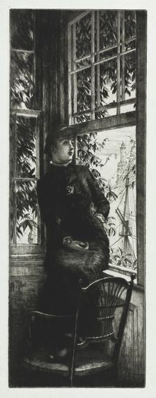At the Seashore , 1880. Creator: James Tissot (French, 1836-1902)