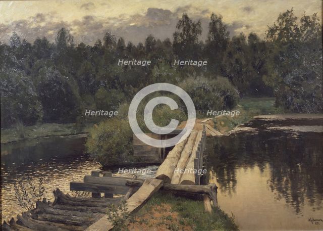 At the shallow, 1892. Artist: Levitan, Isaak Ilyich (1860-1900)