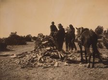 At the shrine-Navaho, c1904. Creator: Edward Sheriff Curtis