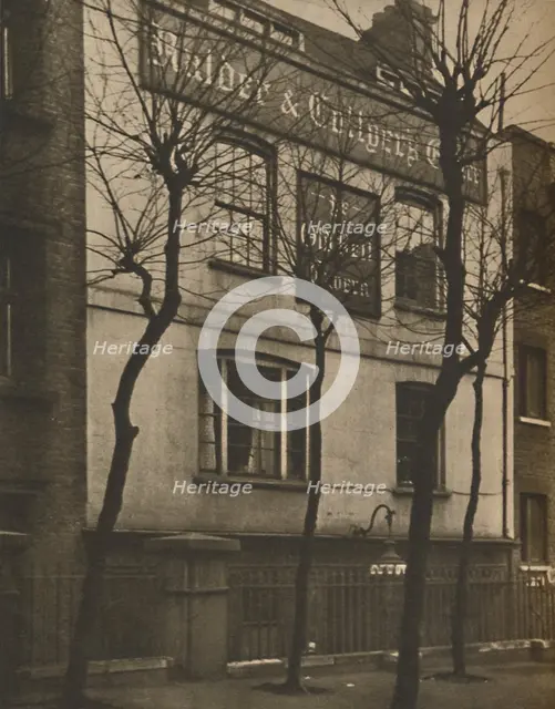 'At the Sign of the Old Bell in St. Bride's Churchyard', c1935. Creator: Walter Benington.