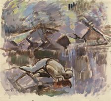 At the Spring, 1921. Creator: Magnus Enckell