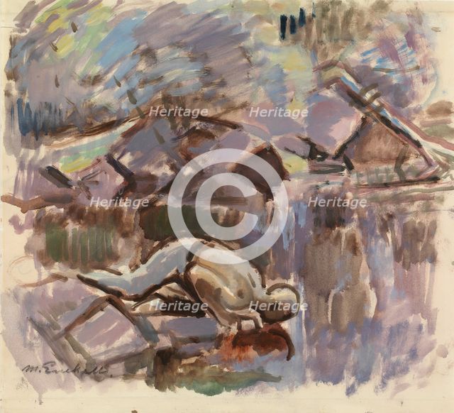At the Spring, 1921. Creator: Magnus Enckell.