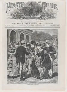 At the Spring: Saratoga (Hearth and Home, Vol. I), August 28, 1869. Creator: Nathaniel Orr & Co