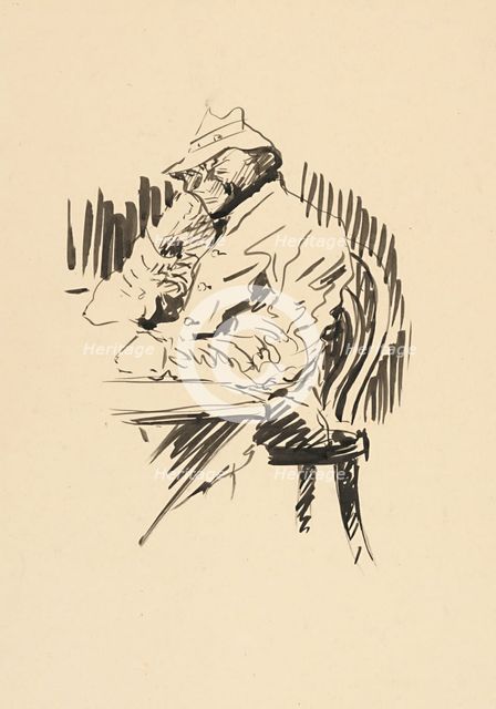 At the table (Study) , c1940. Creator: Arnold Peter Weisz-Kubincan.