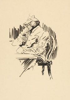 At the table (Study) , c1940. Creator: Arnold Peter Weisz-Kubincan