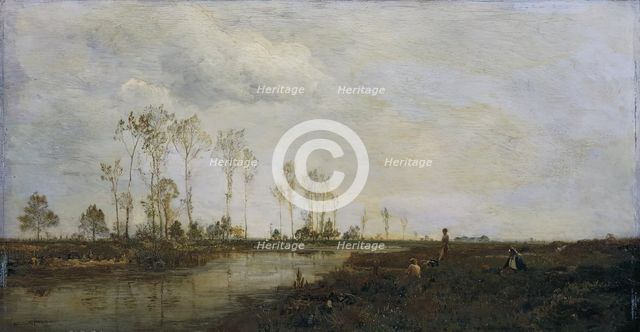 At the Thaya near Lundenburg I, 1877. Creator: Emil Jakob Schindler.