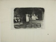 At the Theater, c. 1892. Creator: Jean Louis Forain
