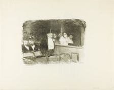 At the Theater, c. 1892. Creator: Jean Louis Forain