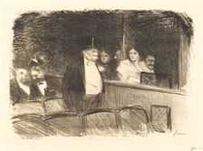 At the Theatre, c. 1892. Creator: Jean Louis Forain
