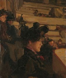 At the Theatre, c.1895. Creator: Isaac Lazerus Israels
