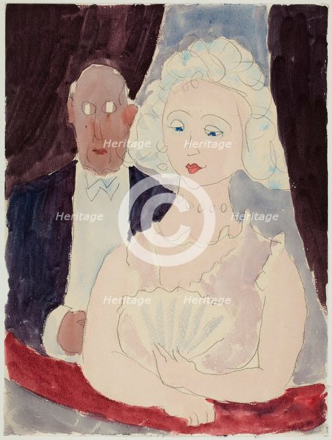 At the theatre, c1940s. Creator: Harry Christian Sibelius.