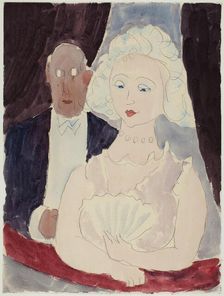 At the theatre, c1940s. Creator: Harry Christian Sibelius