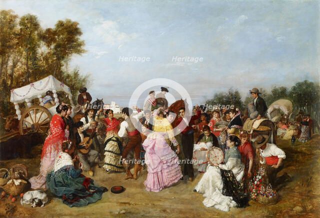 At the Torrijos Pilgrimage. Artist: Cabral Aguado-Bejarano, Manuel (1827-1891)