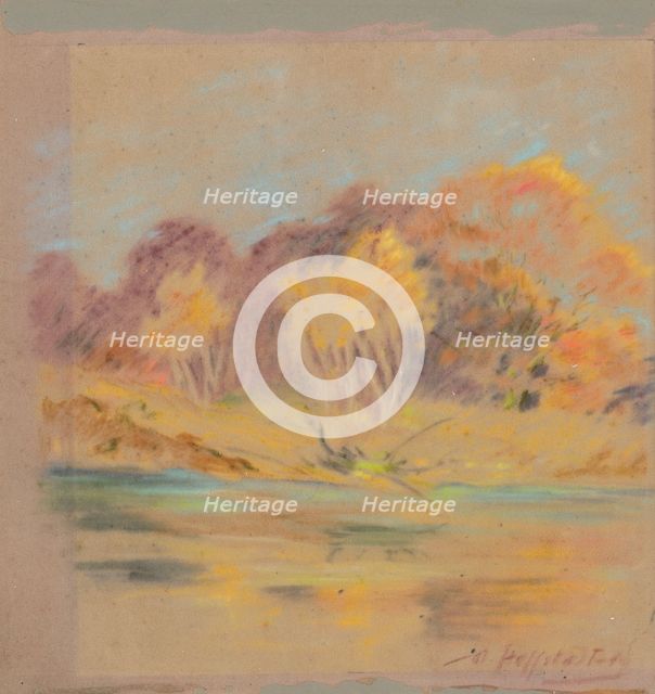 At the Vah River, 1950. Creator: Bedrich Hoffstädter.