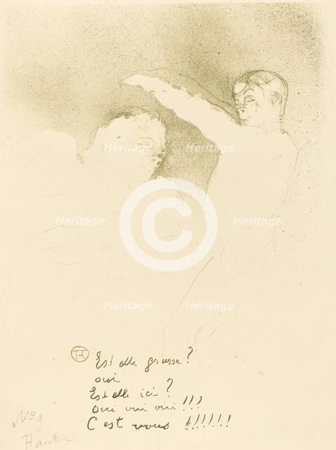 At the Varieties: Mlle. Lender et Brasseur (Aux variétiés: Mlle. Lender et Brasseur), 1893. Creator: Henri de Toulouse-Lautrec.