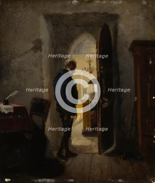 At the Vestry Door, 1874. Creator: Karl Emanuel Jansson.