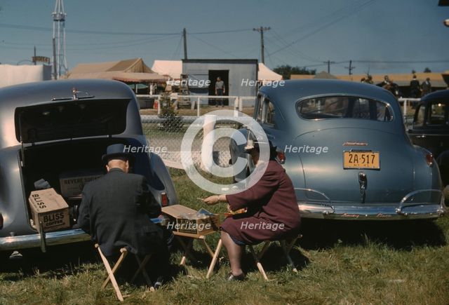 At the Vermont state fair, Rutland, 1941. Creator: Jack Delano.