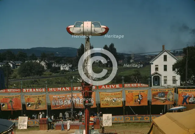 At the Vermont state fair, Rutland, 1941. Creator: Jack Delano.