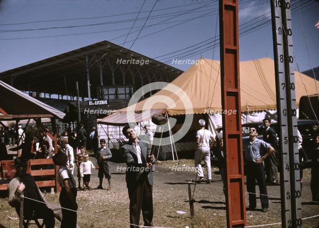At the Vermont state fair, Rutland, 1941. Creator: Jack Delano.