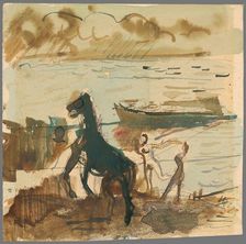 At the water, 1940-1949. Creator: Cyprian Majernik