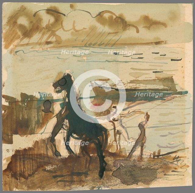At the water, 1940-1949. Creator: Cyprian Majernik.